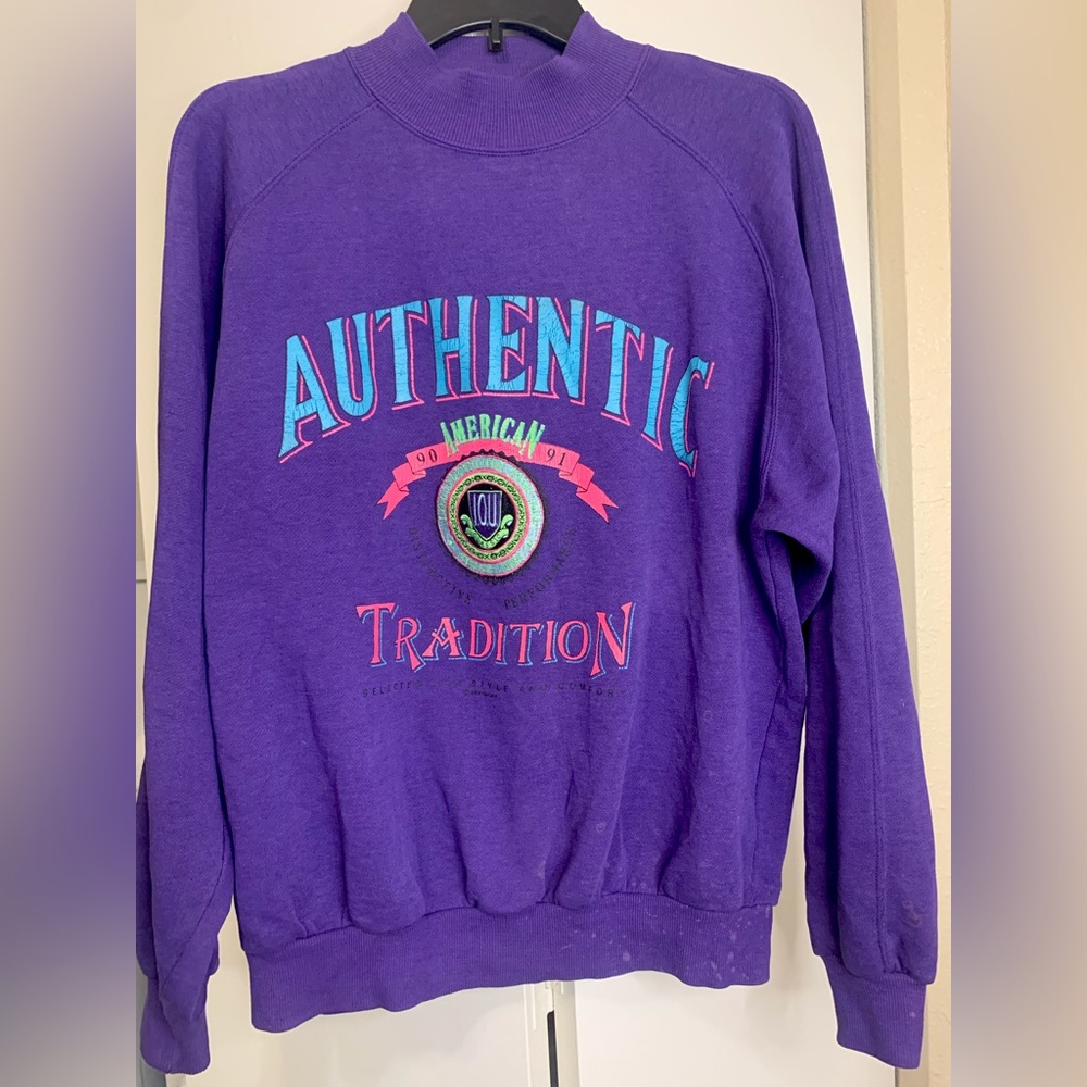 Vintage 90s IOU Authentic American Tradition Pullover